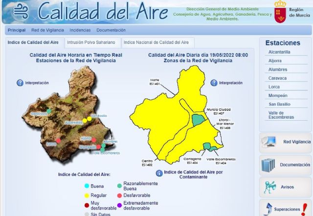 Activado el nivel preventivo por partículas en suspensión en La Aljorra