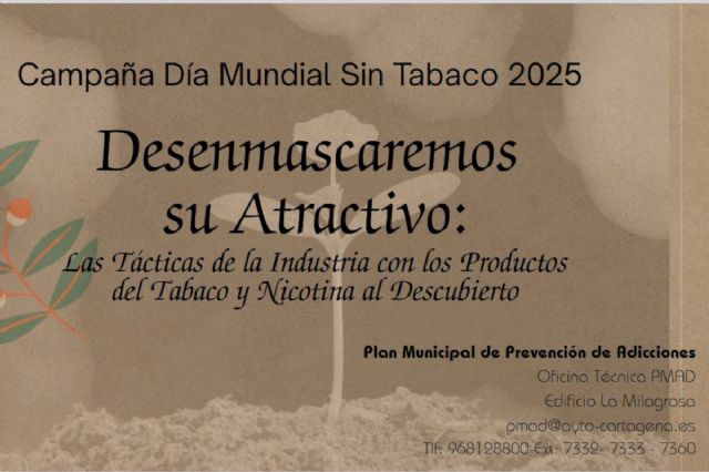 Cartagena se suma al Día Mundial Sin Tabaco con actividades de sensibilización y prevención