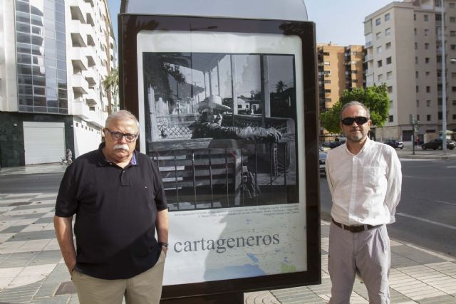 Las Cartagenas del mundo se exhiben en las calles de la Cartagena española a traves de las fotografias de Diaz Burgos y Moises Ruiz