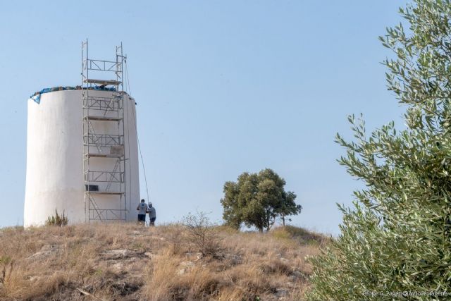 Comienzan las obras de instalación de la cubierta del Molino de Las Piedras