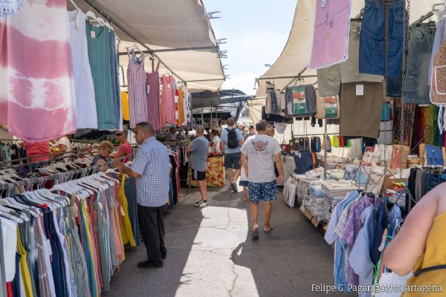 Los mercados ambulantes de Cartagena permanecerán abiertos en el festivo de Carthagineses y Romanos