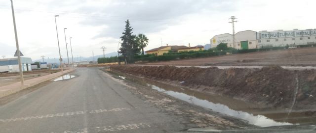 Los episodios continuos de inundación de la carretera RME-33 centran las iniciativas que MC llevará al Pleno de la Junta Vecinal de El Albujón-Miranda