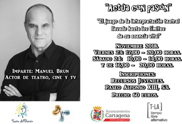 El programa T-La ofrece un curso de interpretación teatral