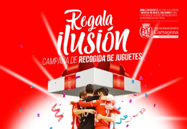 El Jimbee Cartagena FS se suma a la campaña ´Juguetea. Un juguete, una sonrisa´