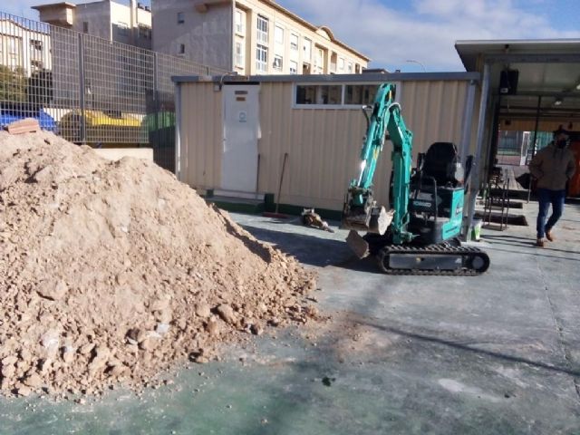 Deportes realiza obras en los campos de fútbol de El Llano, El Algar y Nueva Cartagena