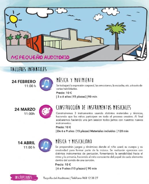 Vuelven los talleres infantiles de 'Mi pequeño auditorio' a El Batel