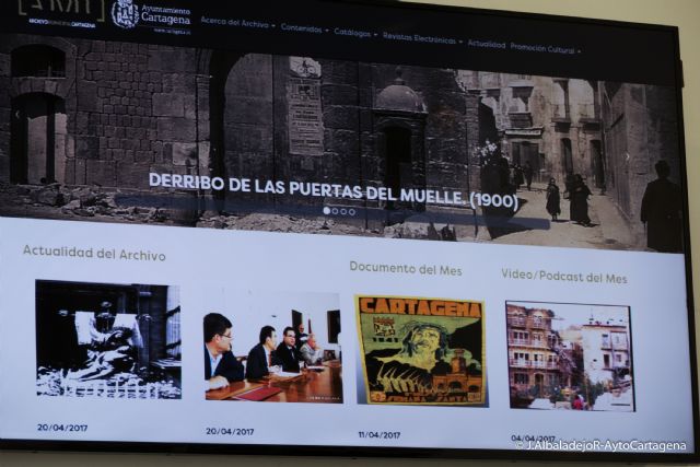El Archivo municipal presenta nueva web y edicion digital de la revista Cartagena Historica