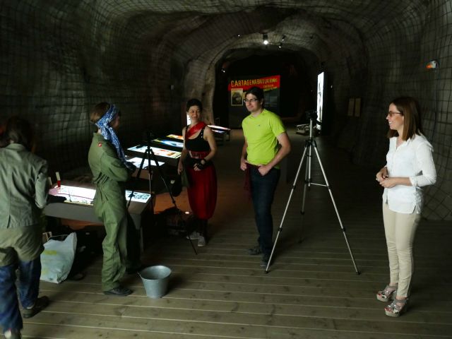 Los Refugios de la Guerra Civil de Cartagena se convierten en escenario de una película independiente