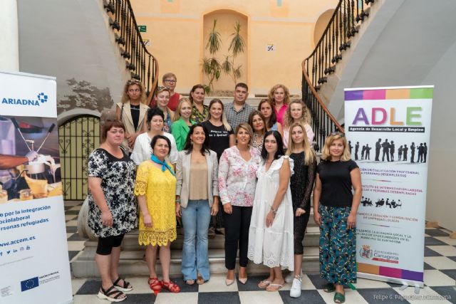 Diecisiete ucranianos han comenzado el programa de activación para el empleo de ADLE y ACCEM en Cartagena