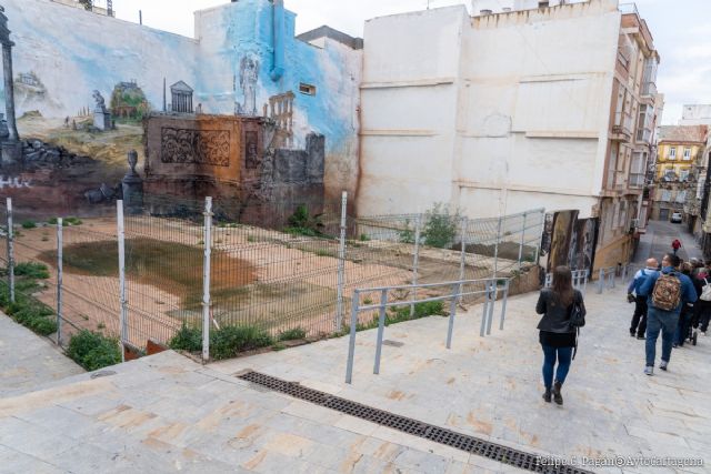 El jardín romano de la Cuesta de la Baronesa estará finalizado antes de fin de año