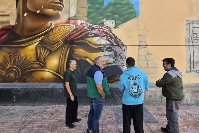 El Ayuntamiento inicia la restauración del mural romano de Canteras tras los daños del incendio