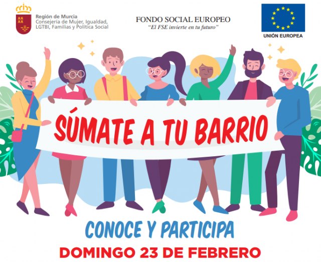 Los Mateos acoge el domingo una jornada de convivencia a través de la iniciativa ´Súmate a tu barrio´