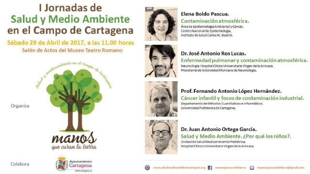 Unas jornadas hablaran sobre salud y medio ambiente en el Campo de Cartagena el proximo 29 de abril