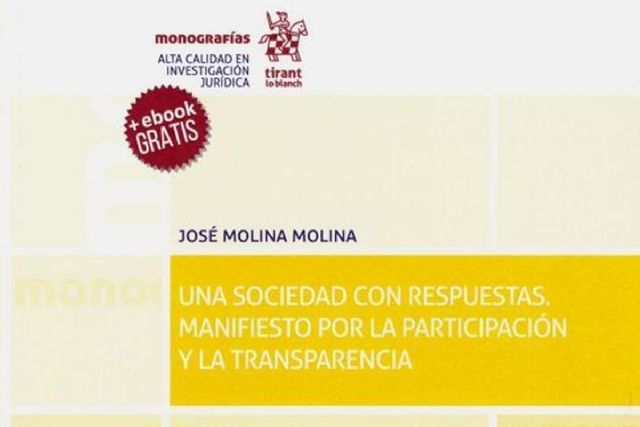 El sociólogo José Molina presenta su último libro sobre la importancia de la participación y la transparencia