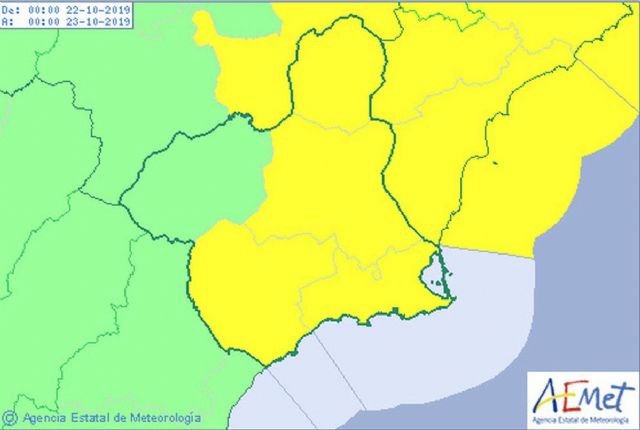 Activada la pre emergencia de los servicios municipales ante el aviso amarillo por gota fría a partir de esta madrugada