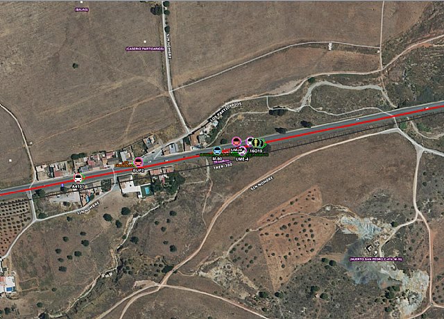 6 heridos leves al colisionar un tren con una grúa en Cartagena