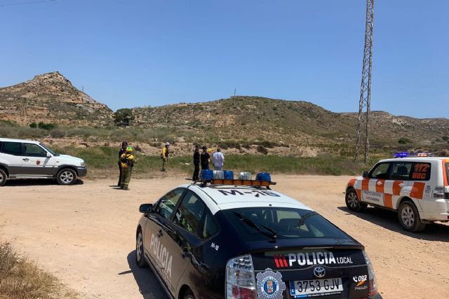 Contralado el incendio forestal en el Barranco de Orfeo de Cartagena