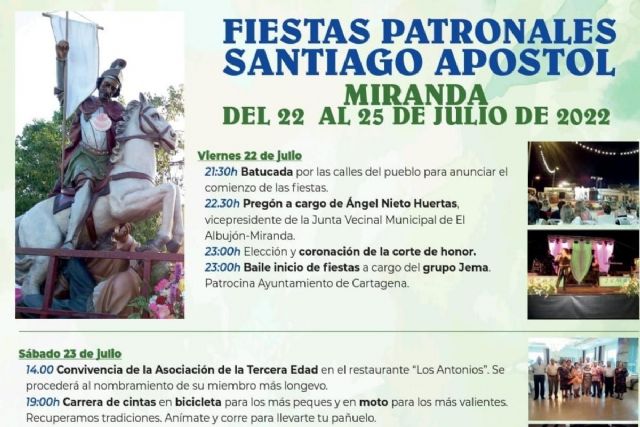Miranda celebra este fin de semana sus fiestas patronales en honor a Santiago Apóstol