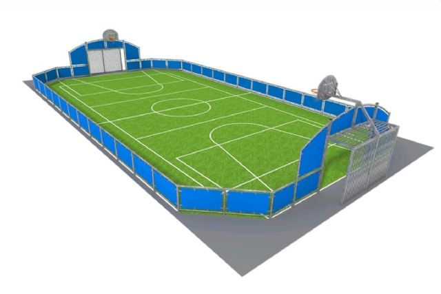 	 Nueva pista polideportiva y mejoras de seguridad vial gracias a las inversiones de la Junta Municipal de El Albujón - Miranda