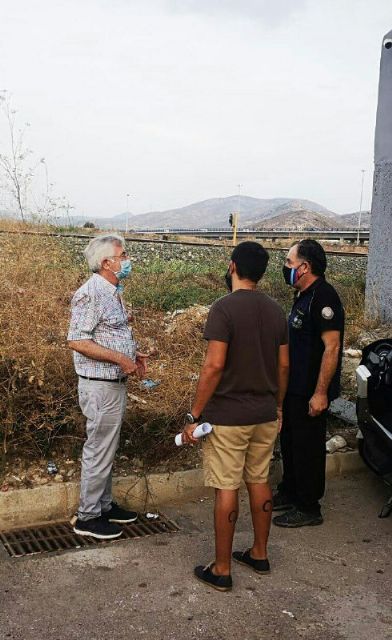 MC Cartagena exige la limpieza de la trinchera del ferrocarril en San Ginés para evitar inundaciones en la barriada