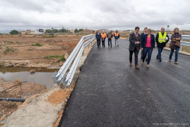 La CARM arreglará el paso de la rambla por la carretera de Los Nietos y realiza obras por 600 mil euros por la Dana