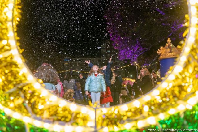 La Plaza de España abre su espacio navideño ´Cartagena Sueña en Navidad´