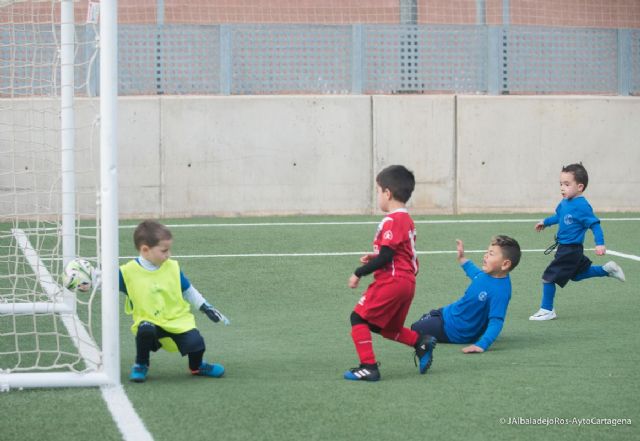 El C.D. Maristas, EF Nueva Cartagena y Cartagena F.C., los mejores en la categoria alevin B aspiran a la victoria final
