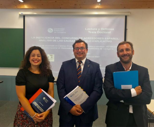 Una tesis de la UPCT estudia la ineficiencia del concurso de acreedores, que sólo salva al 6% de empresas