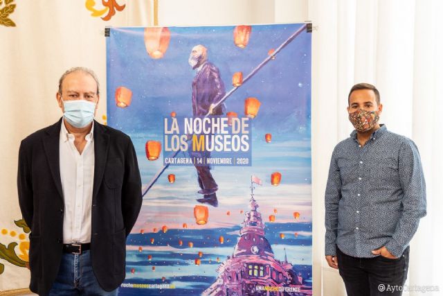 El cartel de la Noche de los Museos combina la magia del evento con la realidad actual