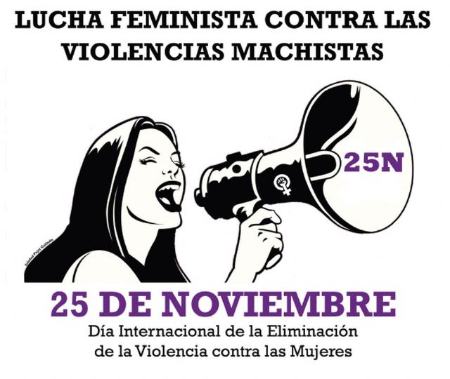 Igualdad convoca una manifestación por el Día Internacional para la Eliminación de la Violencia hacia las Mujeres