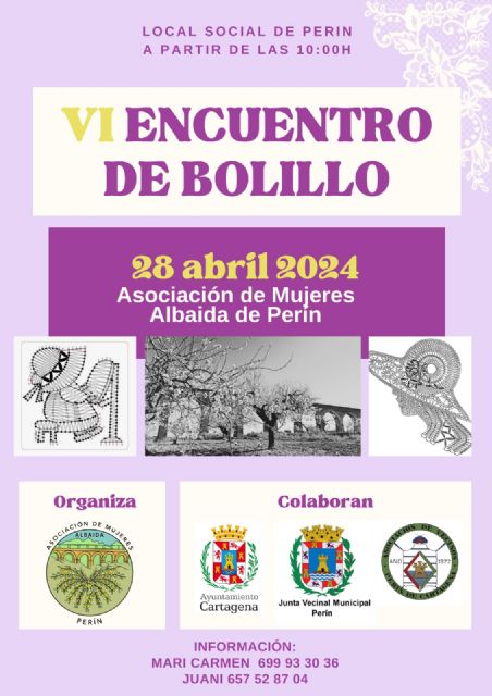 Ciento cincuenta mujeres se darán cita en Perín para celebrar el `VI Encuentro de Bolillo´
