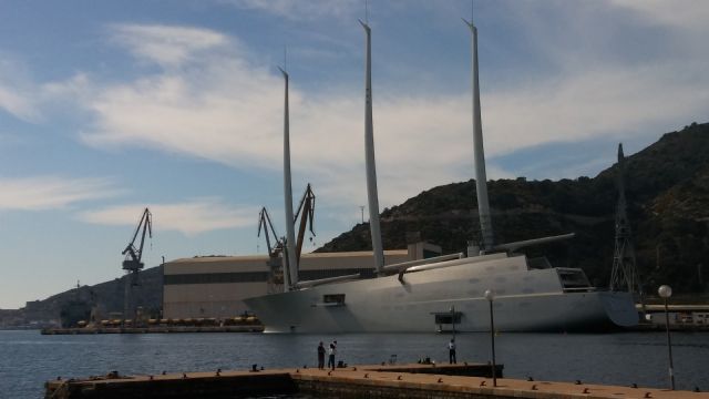 NAVANTIA Reparaciones Cartagena contrata la revisión de los 10 años del yate 'A'