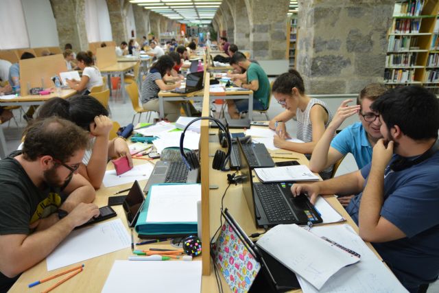 Apertura extraordinaria de la biblioteca de la UPCT para preparar los exámenes de septiembre