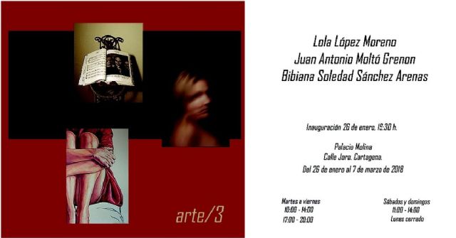 El Palacio Molina inaugura el viernes la exposicion Arte/3