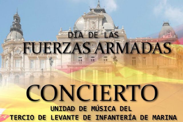 La Unidad de Música del Tercio de Levante de Infantería de Marina ofrece un concierto este viernes en la Plaza del Ayuntamiento