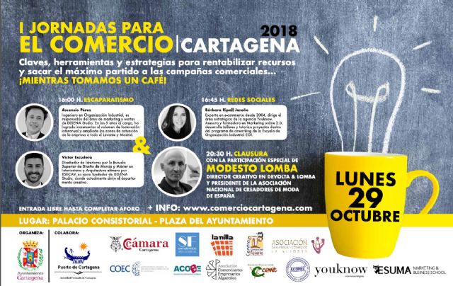 El diseñador Modesto Lomba inaugura la I Semana del Comercio de Cartagena
