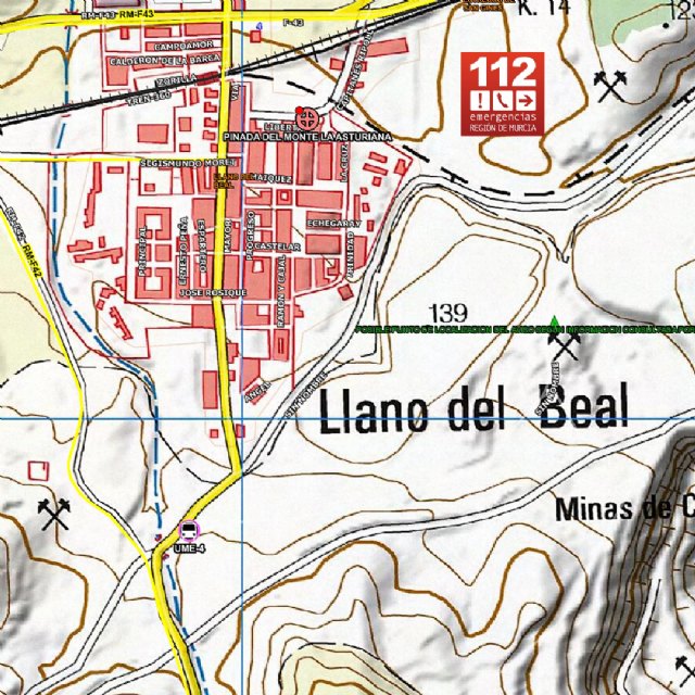 Servicios de emergencia atienden y trasladan a hospital a varón de 37 años tras sufrir una caída en altura en el Llano del Beal