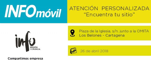 El INFOmovil se traslada a Los Belones para que los cartageneros encuentren el mejor local para sus negocios