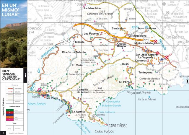 El mapa del proyecto turístico ´Oeste Cartagena´ permanecerá expuesto durante una semana