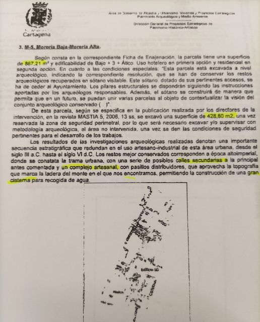 La Coordinadora del Molinete denuncia que la protección del yacimiento dependa de una voluntad política que no hay