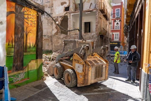 Comienza la ejecución de las medidas cautelares del edificio de las calles Aire y Cuatro Santos