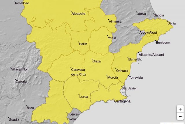 El Ayuntamiento cierra parques públicos por el aviso amarillo por viento este martes en Cartagena