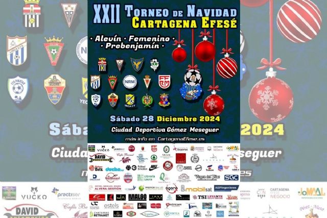 El XII Torneo de Navidad del Cartagena FC reunirá a más de 400 jugadores de fútbol base este sábado