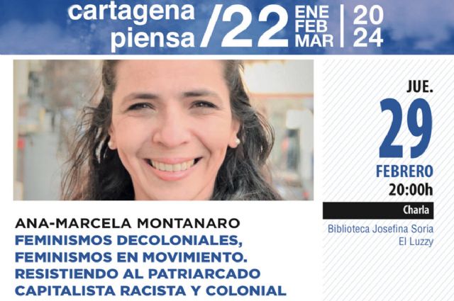 Cartagena Piensa aborda el feminismo este jueves con Ana Marcela Montanaro
