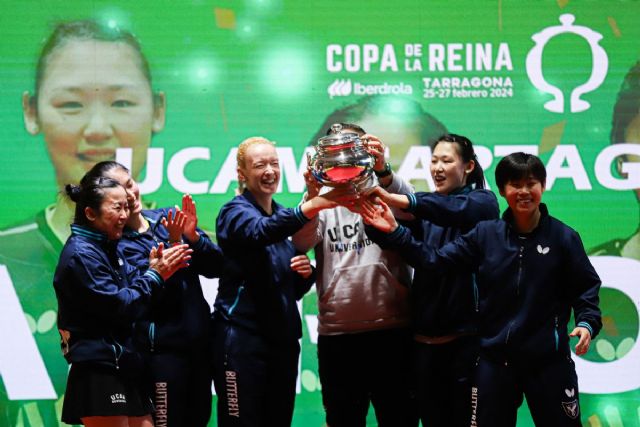 El UCAM Cartagena Tenis de Mesa, gana la Copa de la Reina por 18ª vez