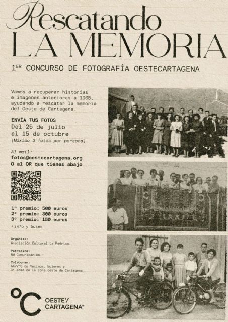 Abierto el primer concurso de fotografías históricas de la zona oeste de Cartagena ‘Rescatando la memoria’