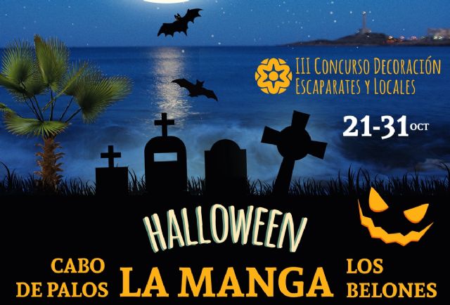 Los escaparates de La Manga, Cabo de Palos y localidades del Mar Menor compiten por el premio a la mejor decoracion de Halloween