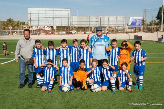 EF San Gines 82, EF Los Belones y EFB Balsicas, lideres en la clasificacion de alevines de la Liga Comarcal de Futbol Base