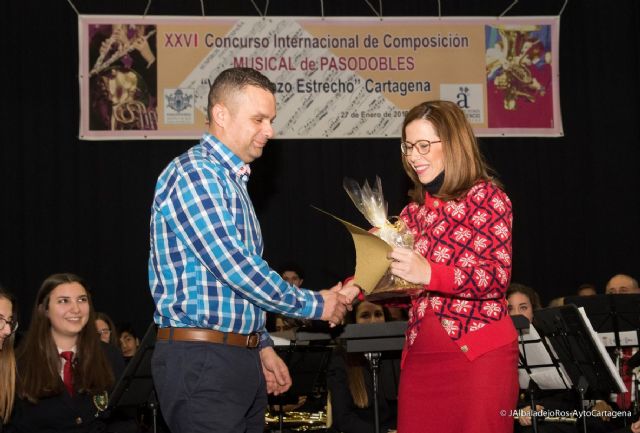 La percusion mas divertida vencio en la final del Concurso Internacional de Composicion Musical de Pasodobles Villa de Pozo Estrecho