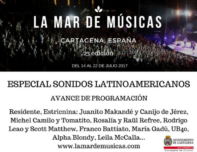 La Mar de Musicas desvela los diez primeros nombres del cartel de este año